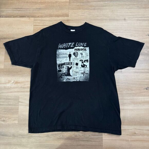 White Lung Official Merchandise Black Crewneck Shirt Size XL Canadian Punk Rock - Picture 1 of 4